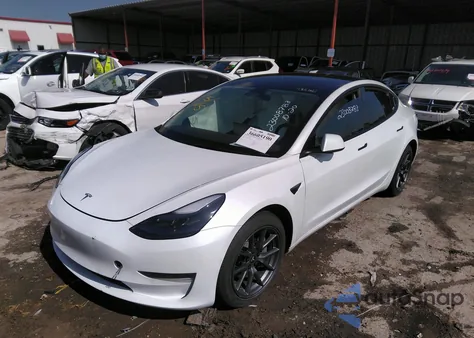 2022 Tesla Model 3 Long Range Dual Motor All-Wheel Drive from USA, damaged, VIN 5YJ3E1EB7NF349616